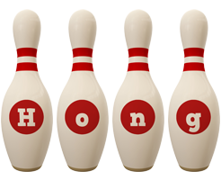 Hong bowling-pin logo