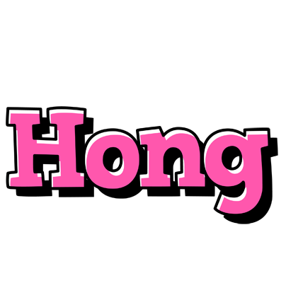 Hong girlish logo
