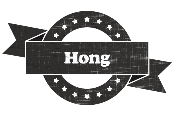 Hong grunge logo