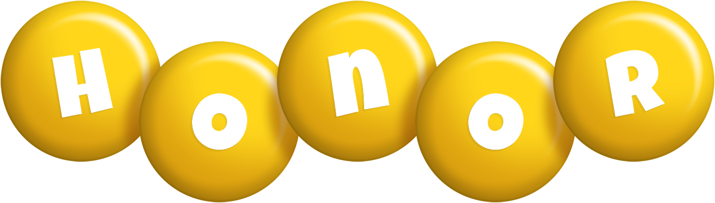 Honor candy-yellow logo
