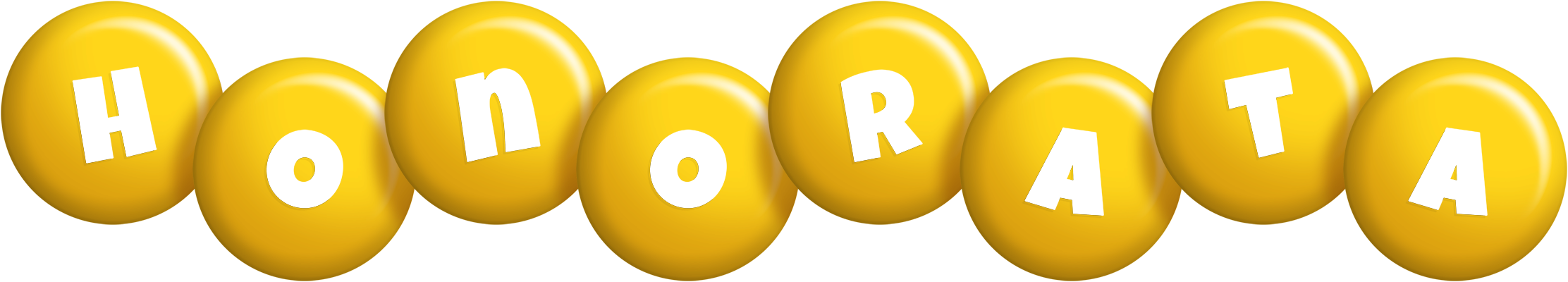 Honorata candy-yellow logo