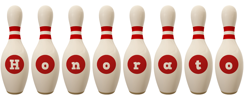 Honorato bowling-pin logo