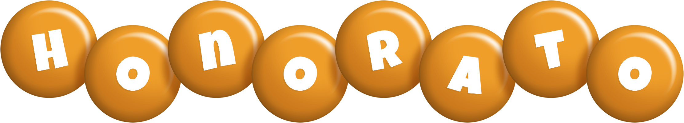 Honorato candy-orange logo