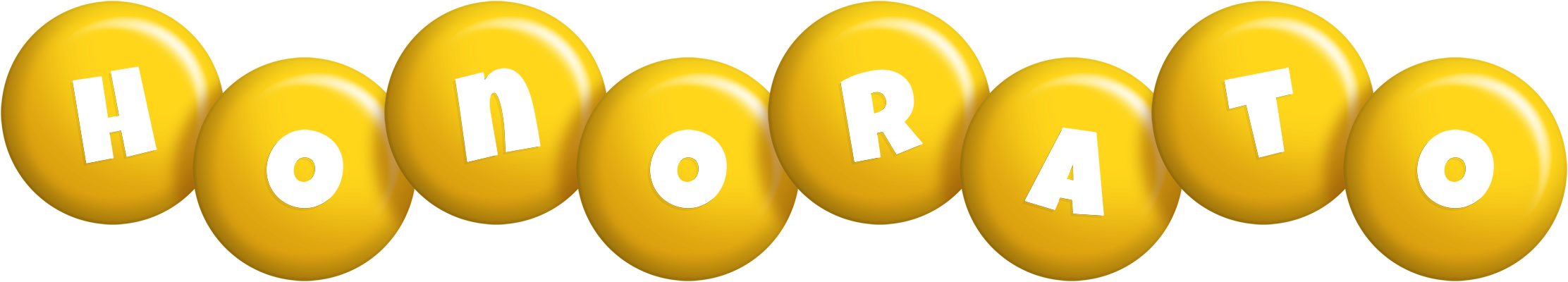 Honorato candy-yellow logo
