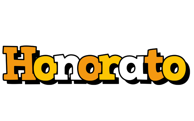 Honorato cartoon logo
