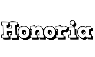 Honoria snowing logo