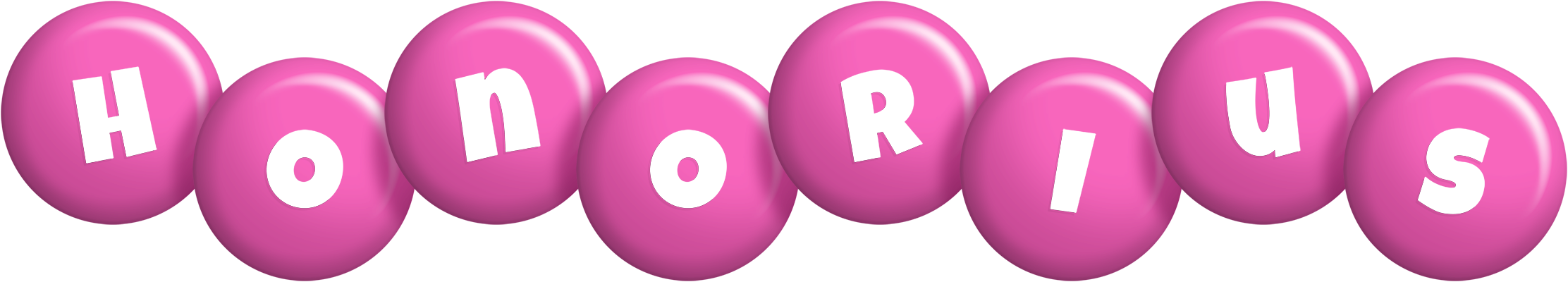 Honorius candy-pink logo