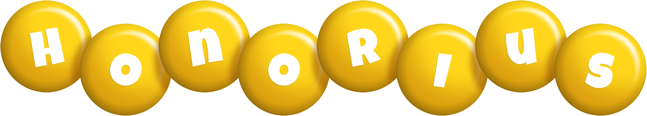 Honorius candy-yellow logo