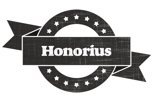 Honorius grunge logo