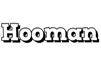 Hooman snowing logo