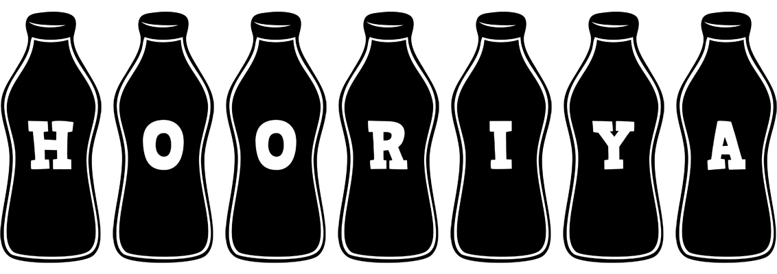 Hooriya bottle logo