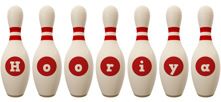 Hooriya bowling-pin logo