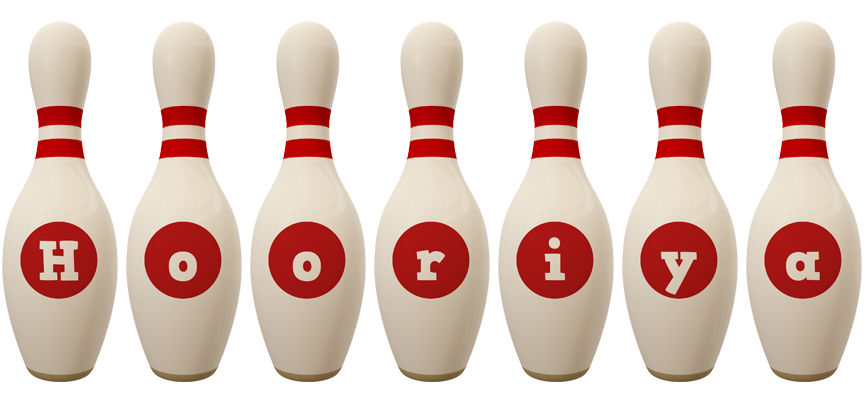 Hooriya bowling-pin logo