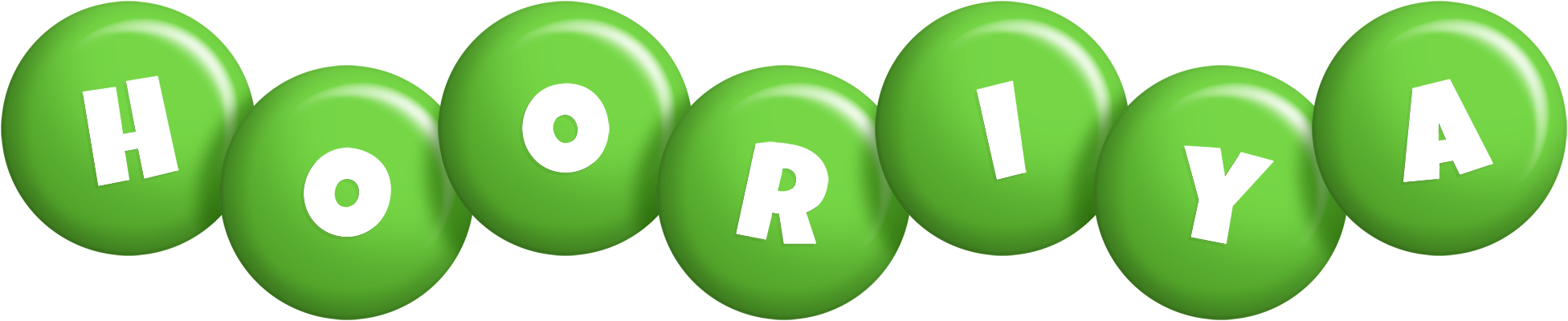 Hooriya candy-green logo