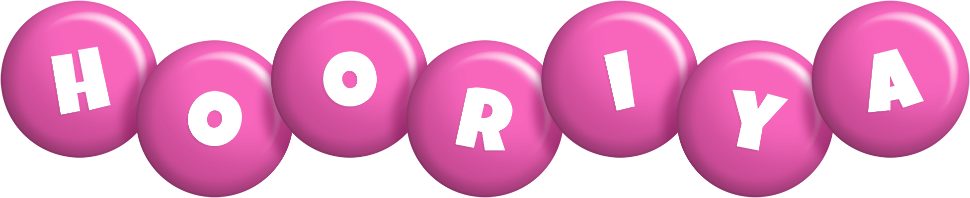 Hooriya candy-pink logo