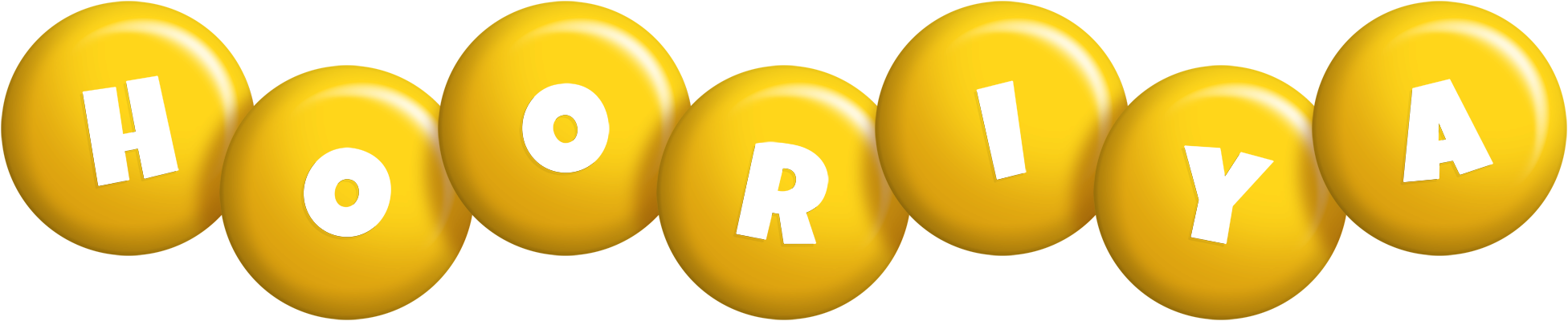 Hooriya candy-yellow logo