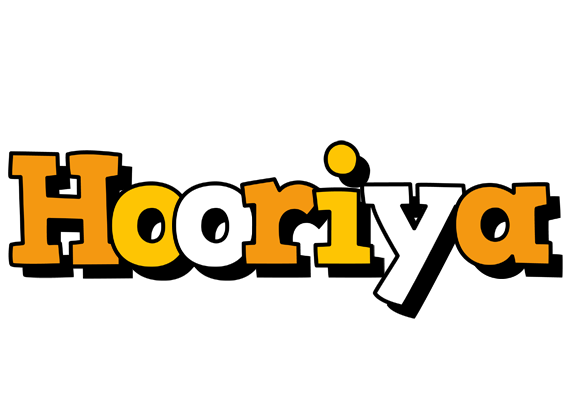 Hooriya cartoon logo
