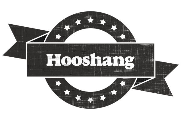 Hooshang grunge logo