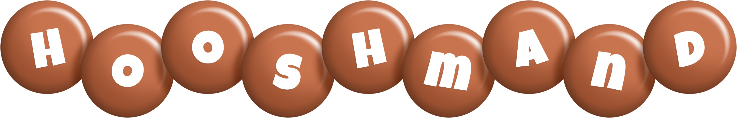Hooshmand candy-brown logo