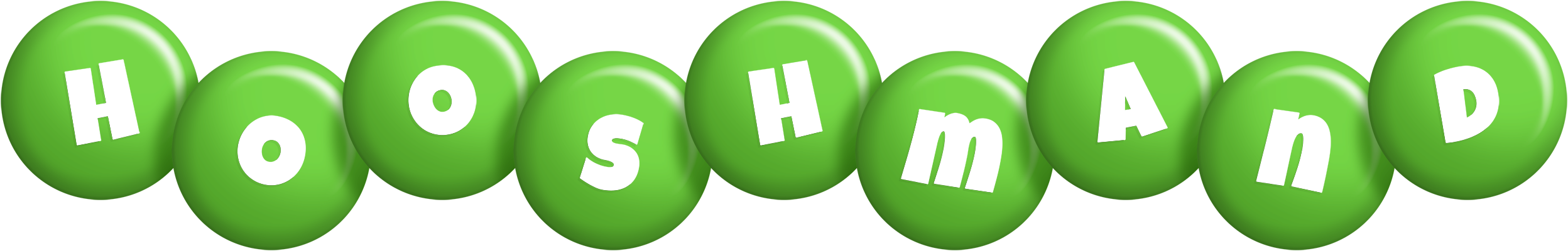 Hooshmand candy-green logo