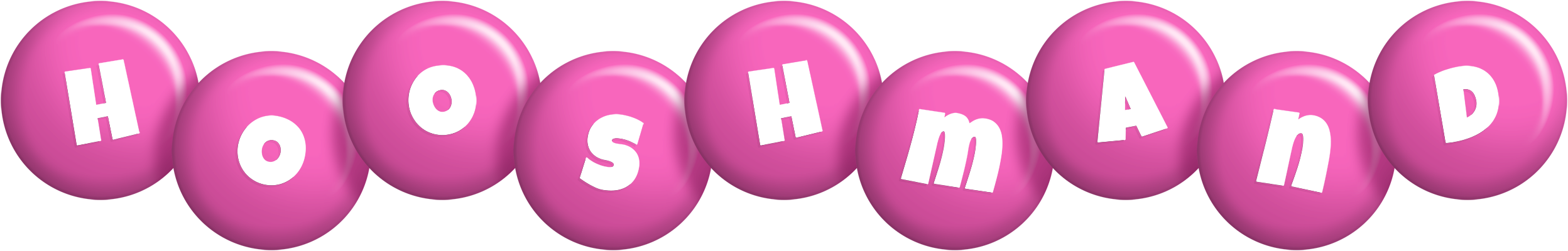 Hooshmand candy-pink logo