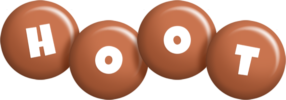 Hoot candy-brown logo