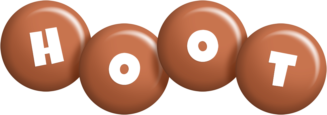 Hoot candy-brown logo