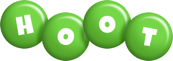 Hoot candy-green logo