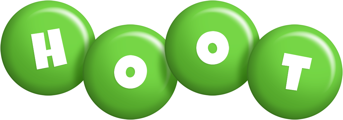 Hoot candy-green logo