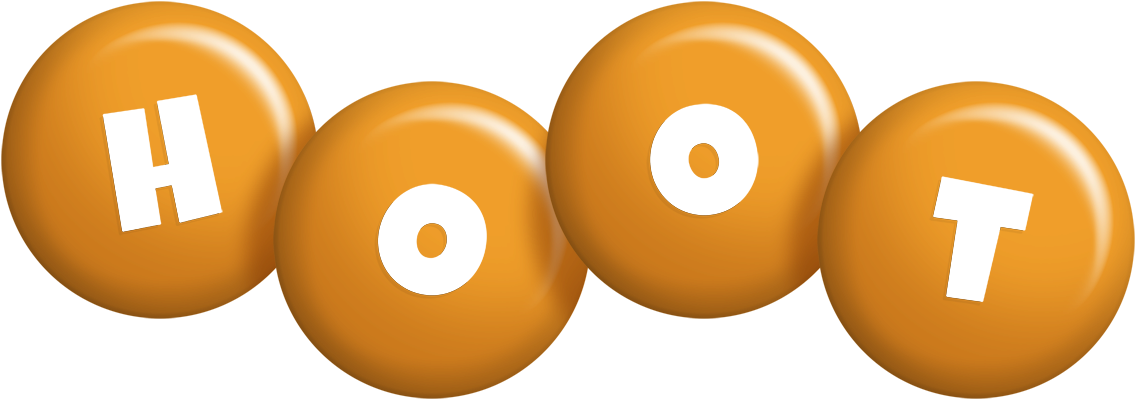 Hoot candy-orange logo