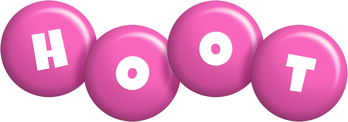 Hoot candy-pink logo