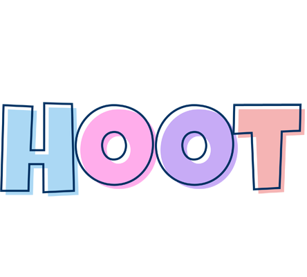 Hoot pastel logo