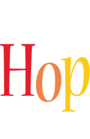 Hop birthday logo