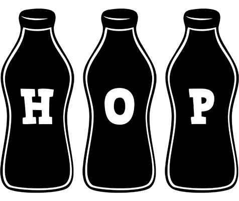 Hop bottle logo