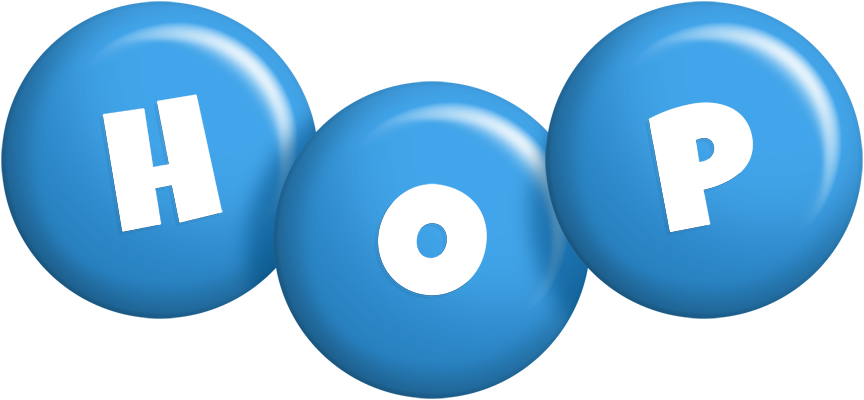 Hop candy-blue logo