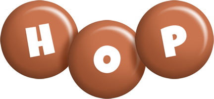 Hop candy-brown logo