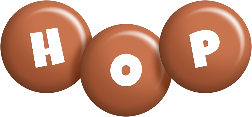 Hop candy-brown logo