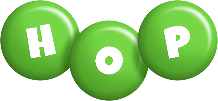 Hop candy-green logo