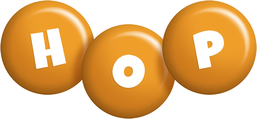 Hop candy-orange logo