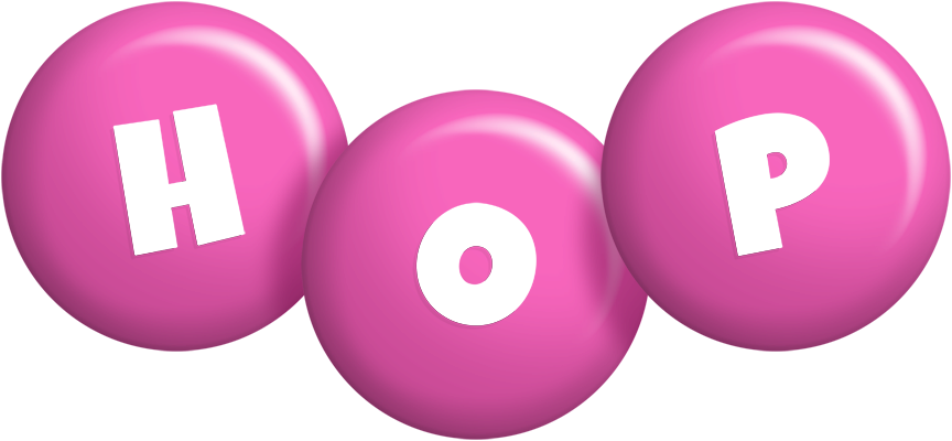 Hop candy-pink logo