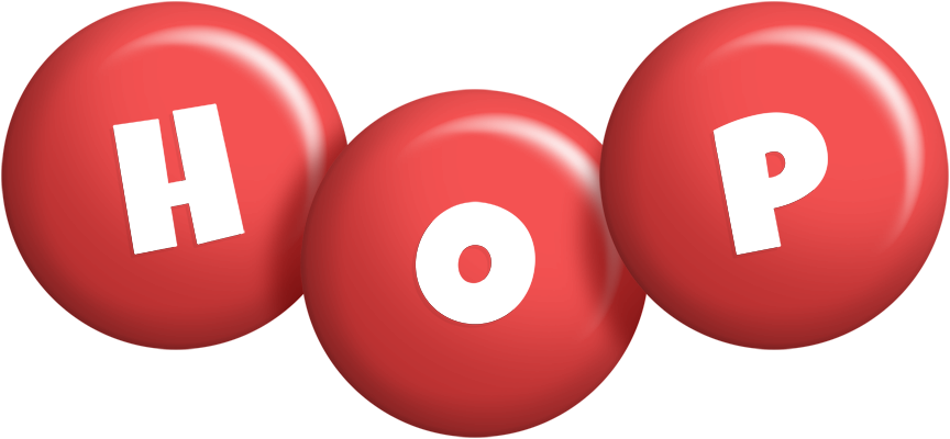 Hop candy-red logo