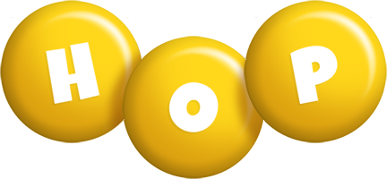 Hop candy-yellow logo