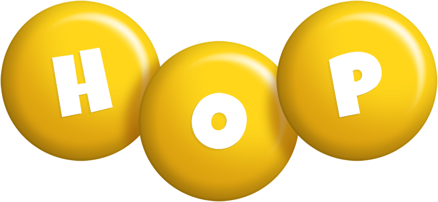 Hop candy-yellow logo