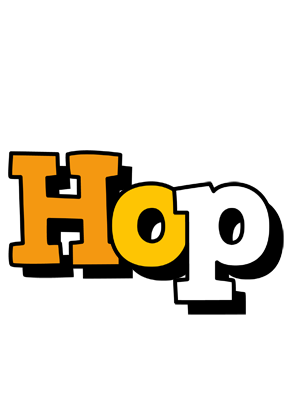 Hop cartoon logo