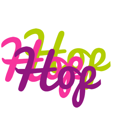 Hop flowers logo