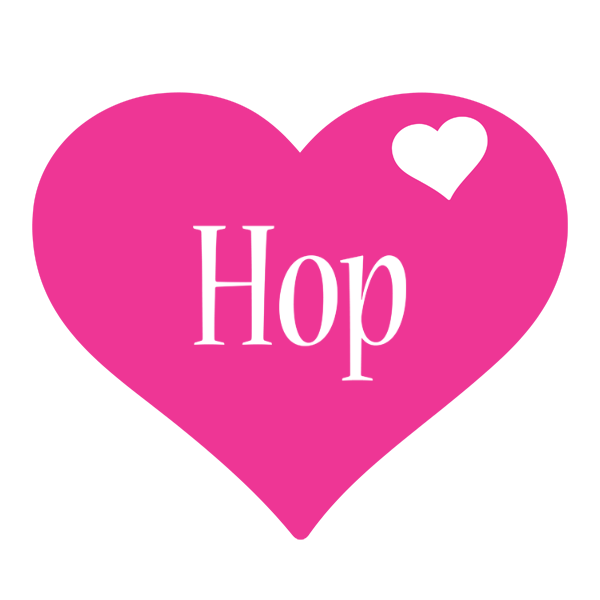 Hop love-heart logo