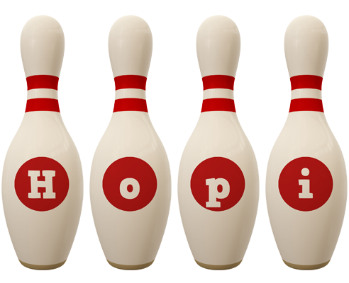 Hopi bowling-pin logo
