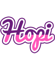 Hopi cheerful logo