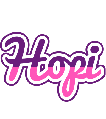 Hopi cheerful logo
