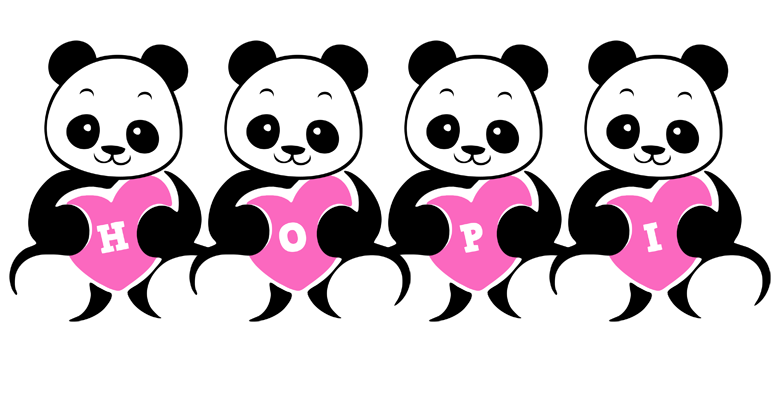 Hopi love-panda logo